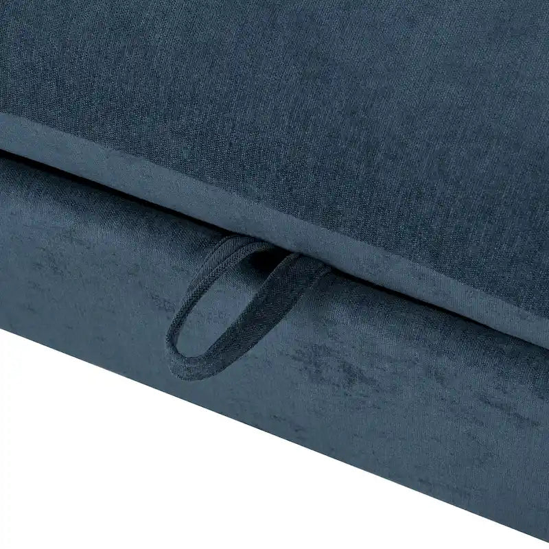 Gray U-Shaped Modular Corner Sofa with Ottomans - 4-6 Person