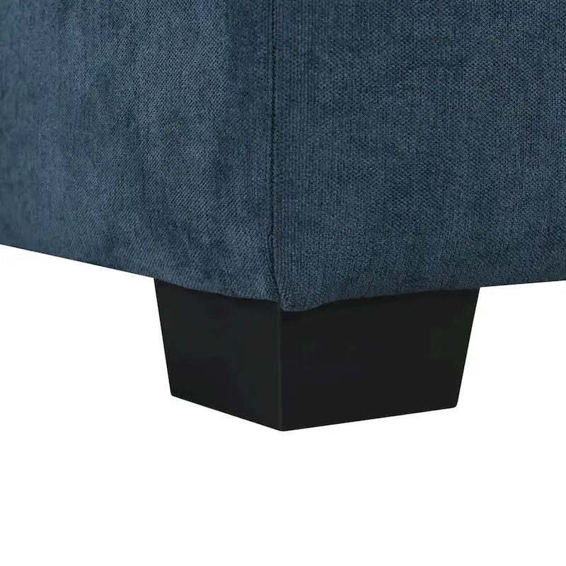 Gray U-Shaped Modular Corner Sofa with Ottomans - 4-6 Person