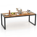 79 Acacia Wood 8-Person Patio Table with 1.9 Umbrella Hole