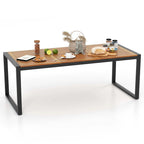 79 Acacia Wood 8-Person Patio Table with 1.9 Umbrella Hole