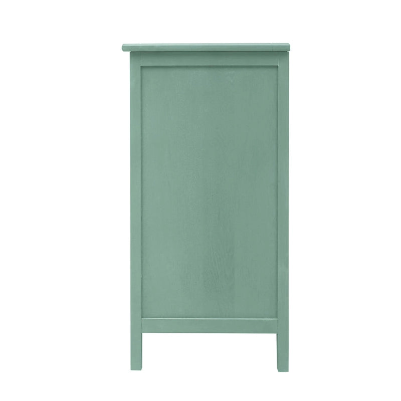 American Style 3-Drawer Vertical Chest Cabinet with Golden Handle for bedroom, living room