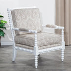 Gray Spindle Accent Chair with Cushion - Single Seat