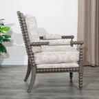 Gray Spindle Accent Chair with Cushion - Single Seat