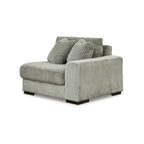 Beige Corduroy 5-Piece Sectional with Chaise