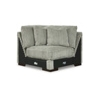 Beige Corduroy 5-Piece Sectional with Chaise