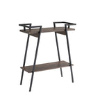 31-inch Metal Two-tier Console Table