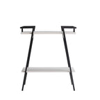 31-inch Metal Two-tier Console Table
