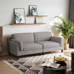 Modern 90 inch Sofa Comfy Corduroy Deep Seats Sofa