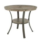 Round Counter Height Table - Umber Brown/Grey - 4 Person