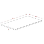 Solid Wood Wardrobe Shelf - White, Mocha, Java - Single Unit