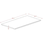 Solid Wood Wardrobe Shelf - White, Mocha, Java - Single Unit