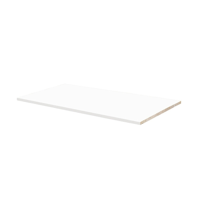 Solid Wood Wardrobe Shelf - White, Mocha, Java - Single Unit
