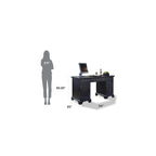 Bedford Black Pedestal Desk