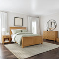 Brown Oak Queen Bedroom Set - 3 Pieces