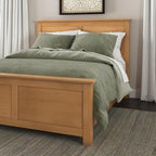 Brown Oak Queen Bedroom Set - 3 Pieces