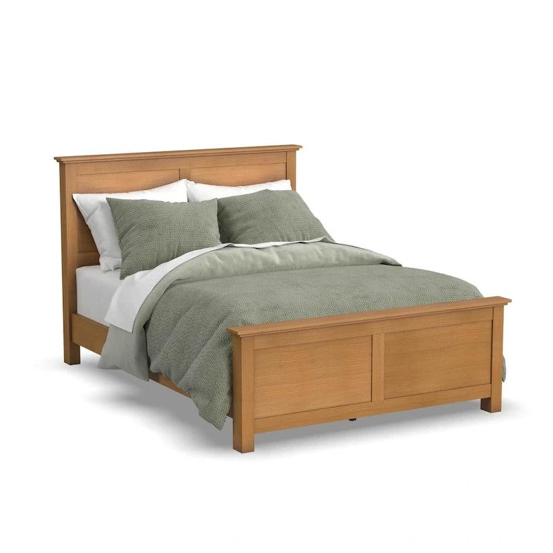 Brown Oak Queen Bedroom Set - 3 Pieces