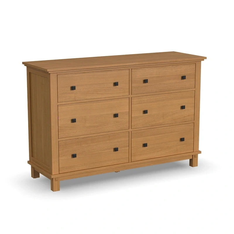 Brown Oak Queen Bedroom Set - 3 Pieces