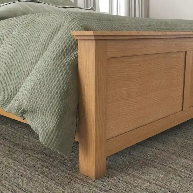 Brown Oak Queen Bedroom Set - 3 Pieces