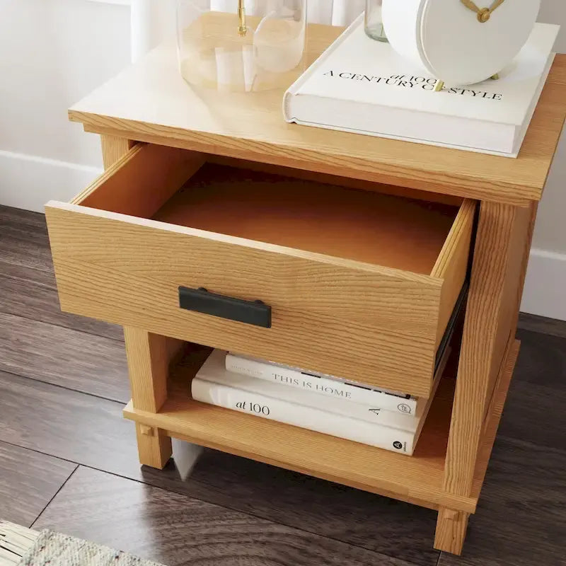 Brown Oak Queen Bedroom Set - 3 Pieces