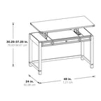 48" Adjustable Sit-to-Stand Desk - Single User