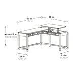 48" Adjustable Sit-to-Stand Desk - Single User