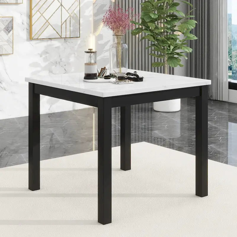 Grey Velvet Counter Height Dining Set for 4