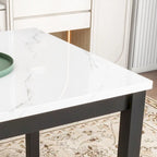 Grey Velvet Counter Height Dining Set for 4