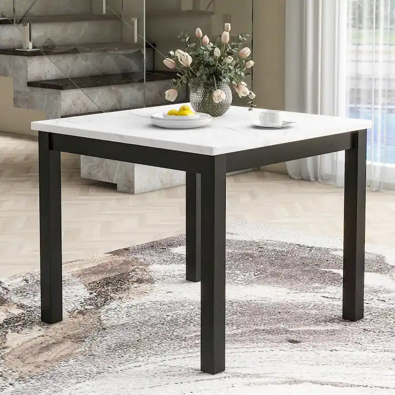 Grey Velvet Counter Height Dining Set for 4