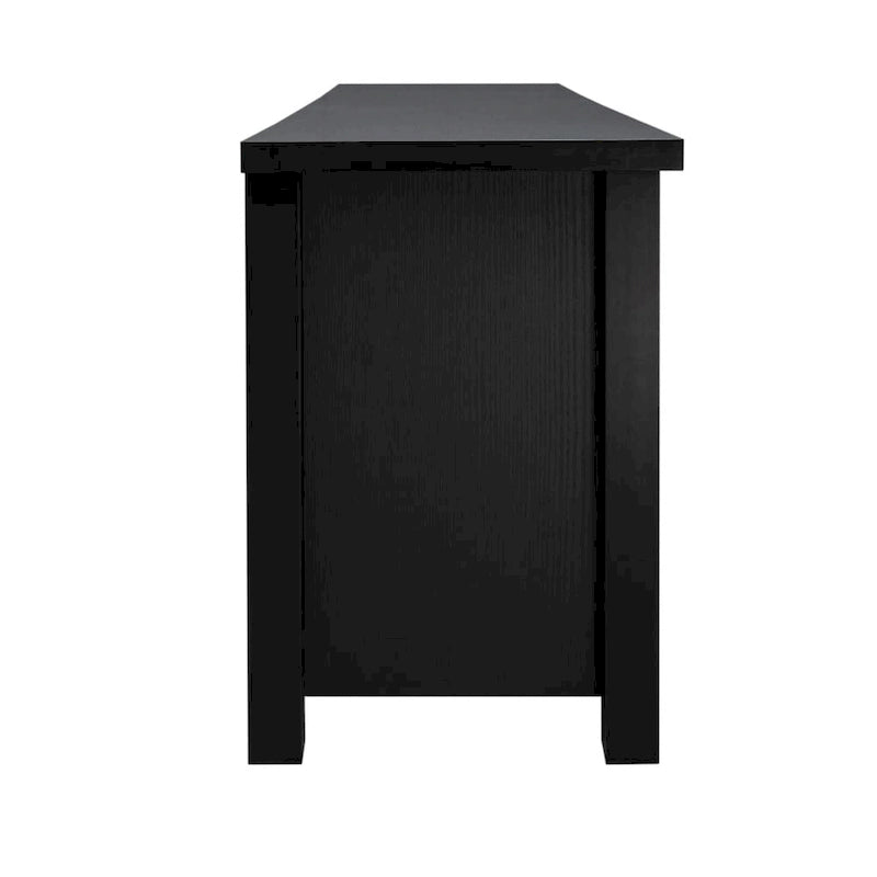 Classic TV Stand for up to 80 TVs-Glass Fronted Doors-Modern Finish - 65W x 16D x 23.625H