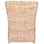 Wicker Washed Brown Wingback Arm Chair - Single Seat