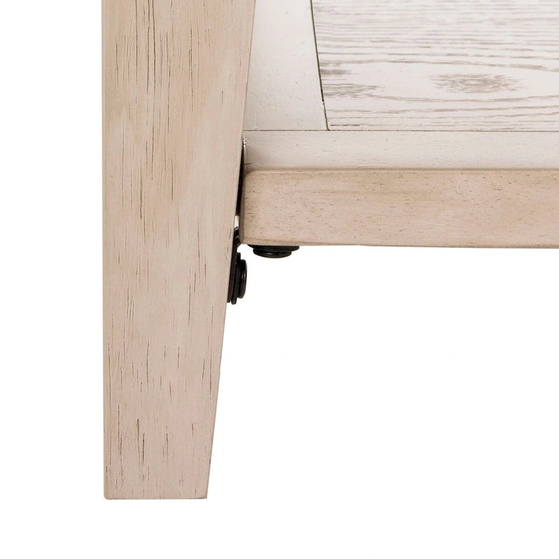 Sepia Pine Traditional Rectangle Coffee Table with 3 Drawers - 54x24x19 inches