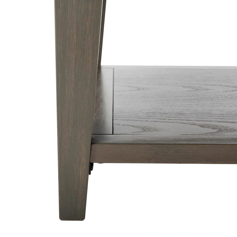 Sepia Pine Traditional Rectangle Coffee Table with 3 Drawers - 54x24x19 inches