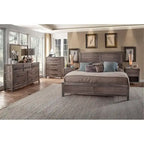Weathered Gray Panel Bed - Queen/King Size