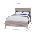 Weathered Gray Panel Bed - Queen/King Size