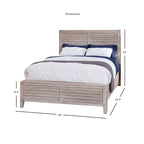 Weathered Gray Panel Bed - Queen/King Size
