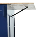 White Rolling Kitchen Island Solid Wood Top, Locking Wheels, Storage & More