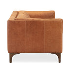 Cognac Tan Leather 3-Seater Sofa