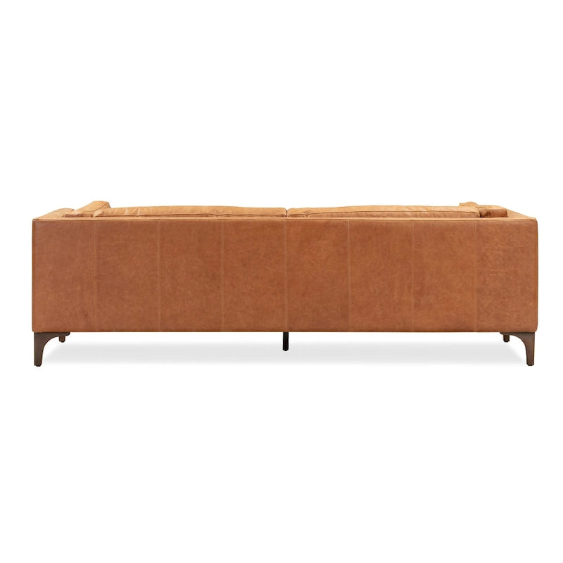 Cognac Tan Leather 3-Seater Sofa
