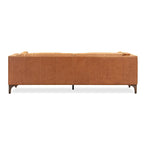 Cognac Tan Leather 3-Seater Sofa