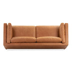 Cognac Tan Leather 3-Seater Sofa