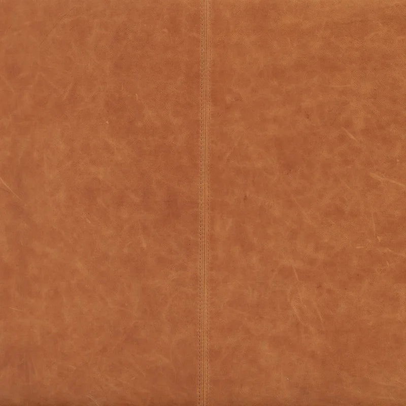 Cognac Tan Leather 3-Seater Sofa