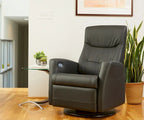 Fjords Oslo Leather Swing Recliner