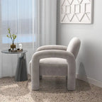 Mid-Century Modern Velvet Upholstered Accent Chair for Living Room