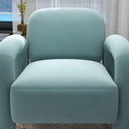 Mid-Century Modern Velvet Upholstered Accent Chair for Living Room