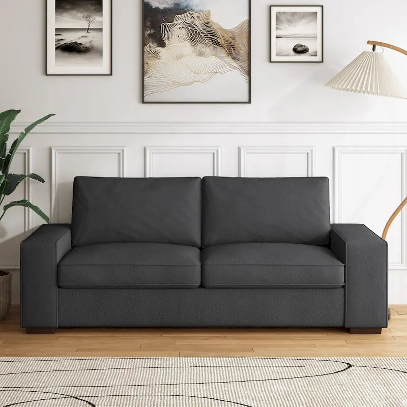 80" Upholstered Loveseat - 2-Seater - 7 Colors