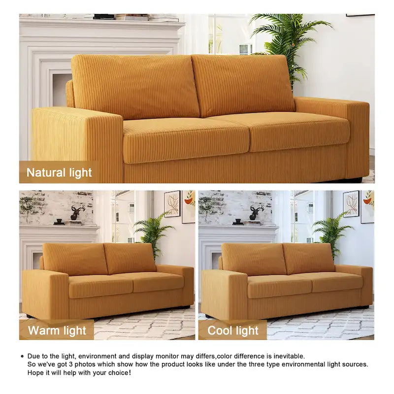80" Upholstered Loveseat - 2-Seater - 7 Colors