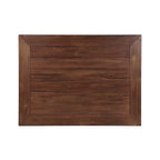 Brown 6-Person Dining Set with Table, Chairs and Bench