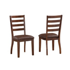 Brown 6-Person Dining Set with Table, Chairs and Bench